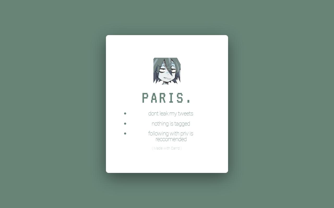 Carrd profile picture for @sinks
